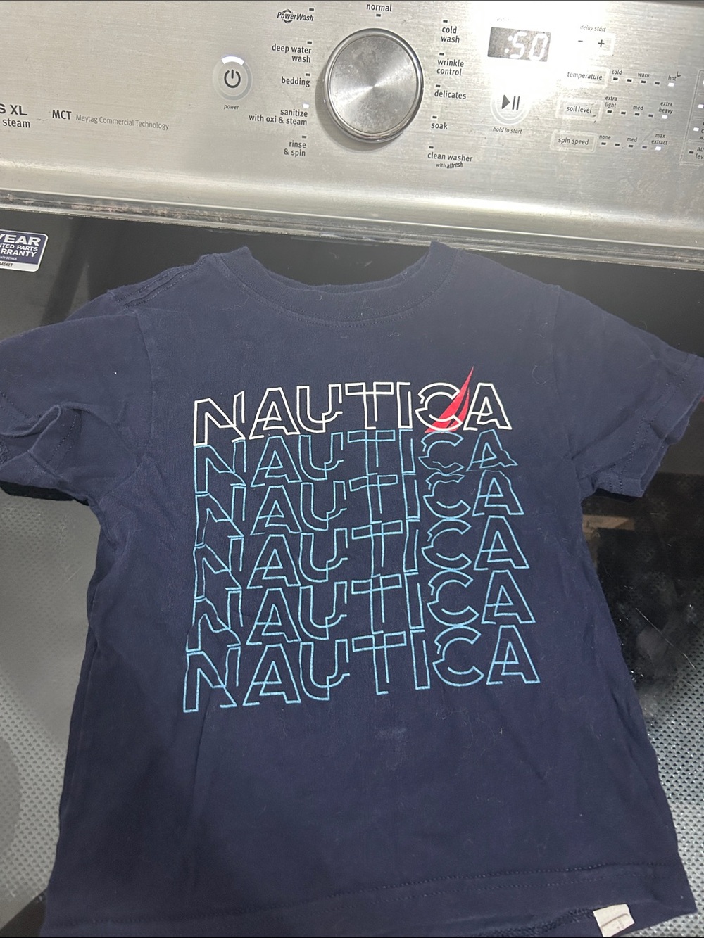 Boys 4t nautica logo tee tshirt top 100% cotton